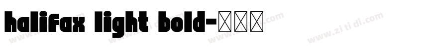 halifax light bold字体转换